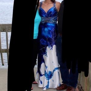 Blue prom dress 5/6